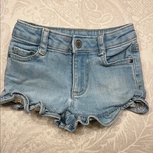 Baby Girl 18 months Janie and Jack Ruffle Jean Shorts